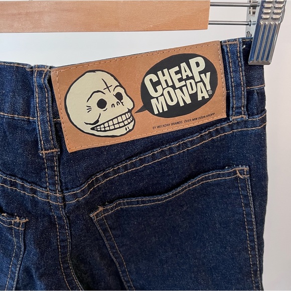 NWOT High Waisted Jeans - Cheap Monday (Size 25 - Dark Blue) - Picture 4 of 4